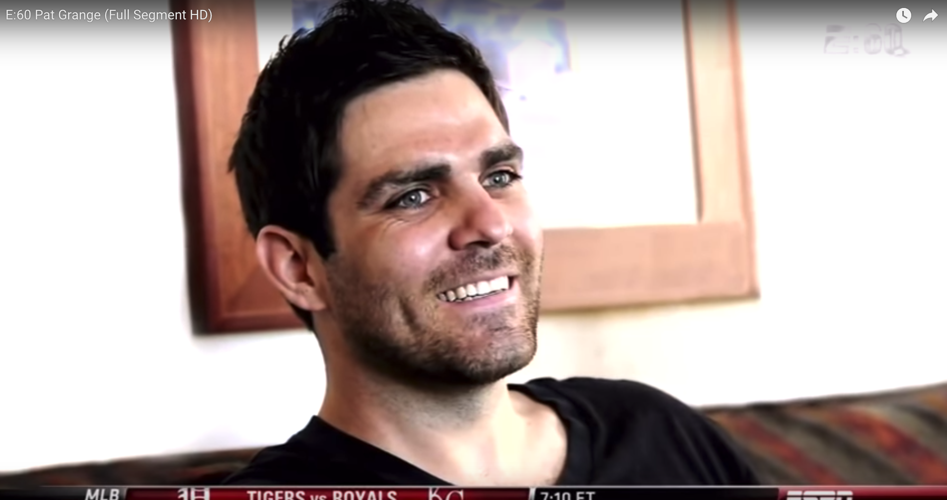 Patrick Grange speaking during an interview